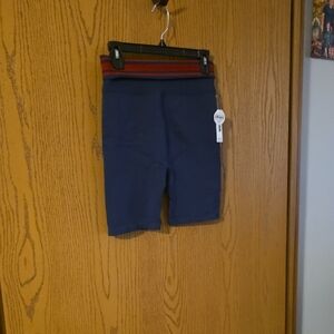 PINK Victoria's Secret Navy and Red Womens Shorts